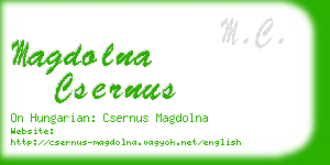 magdolna csernus business card